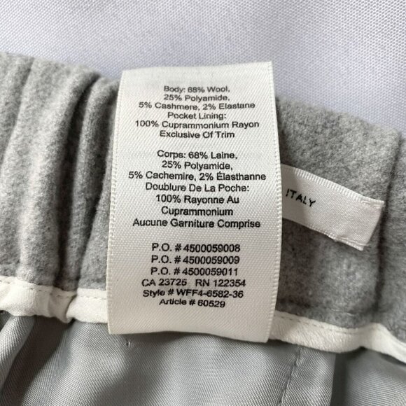 NWOT ARITZIA WILFRED TURQUET HEATHER GREY WOOL JOGGERS - XS - Picture 8 of 8